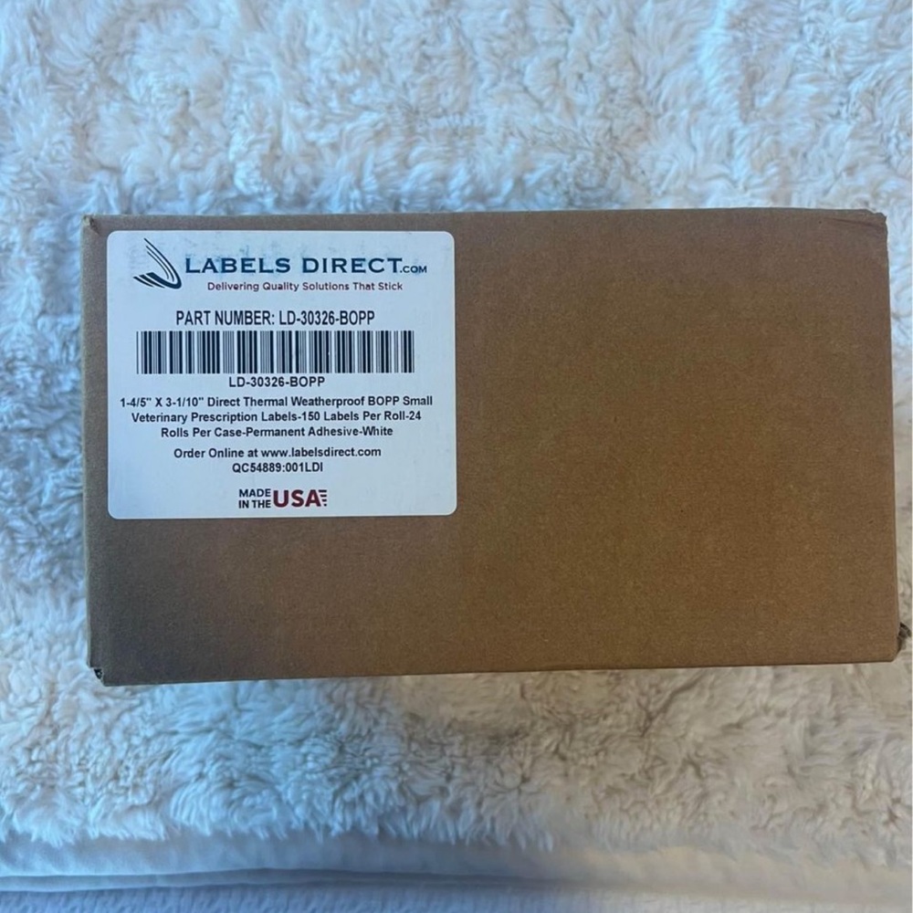 Direct Thermal Labels - DYMO 30326 Compatible - 150 labels/roll - 24 rolls